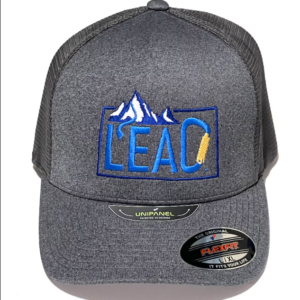 Front view of gray Lead Your One Life hat